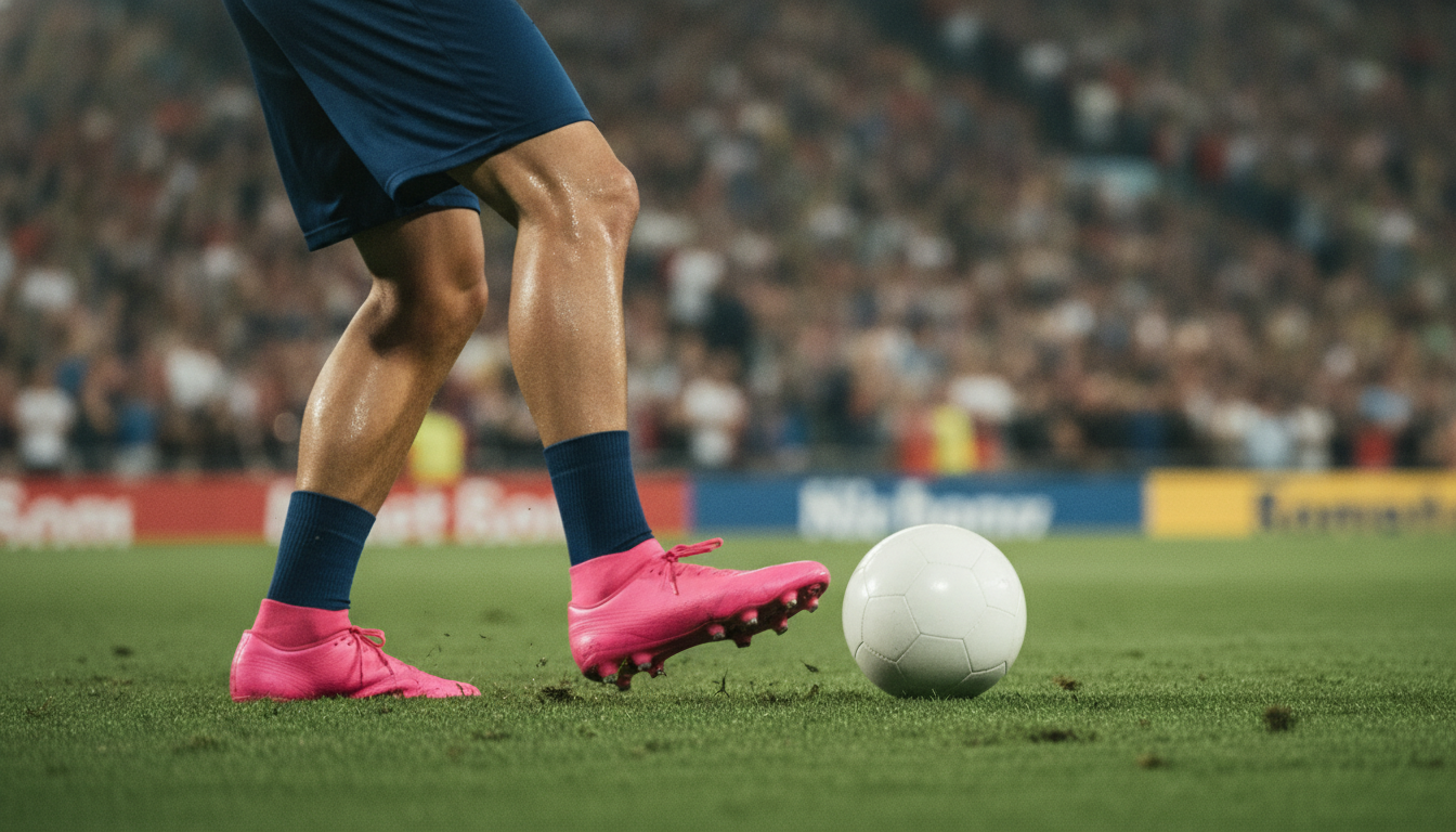 Tại sao cầu thủ World Cup mang giày màu hồng?