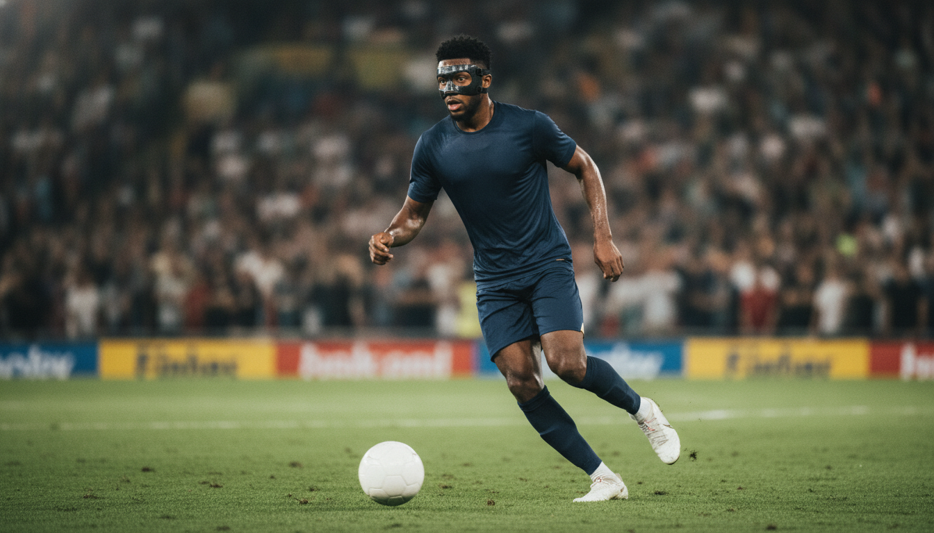 Kenapa Pemain Sepak Bola Pakai Topeng?