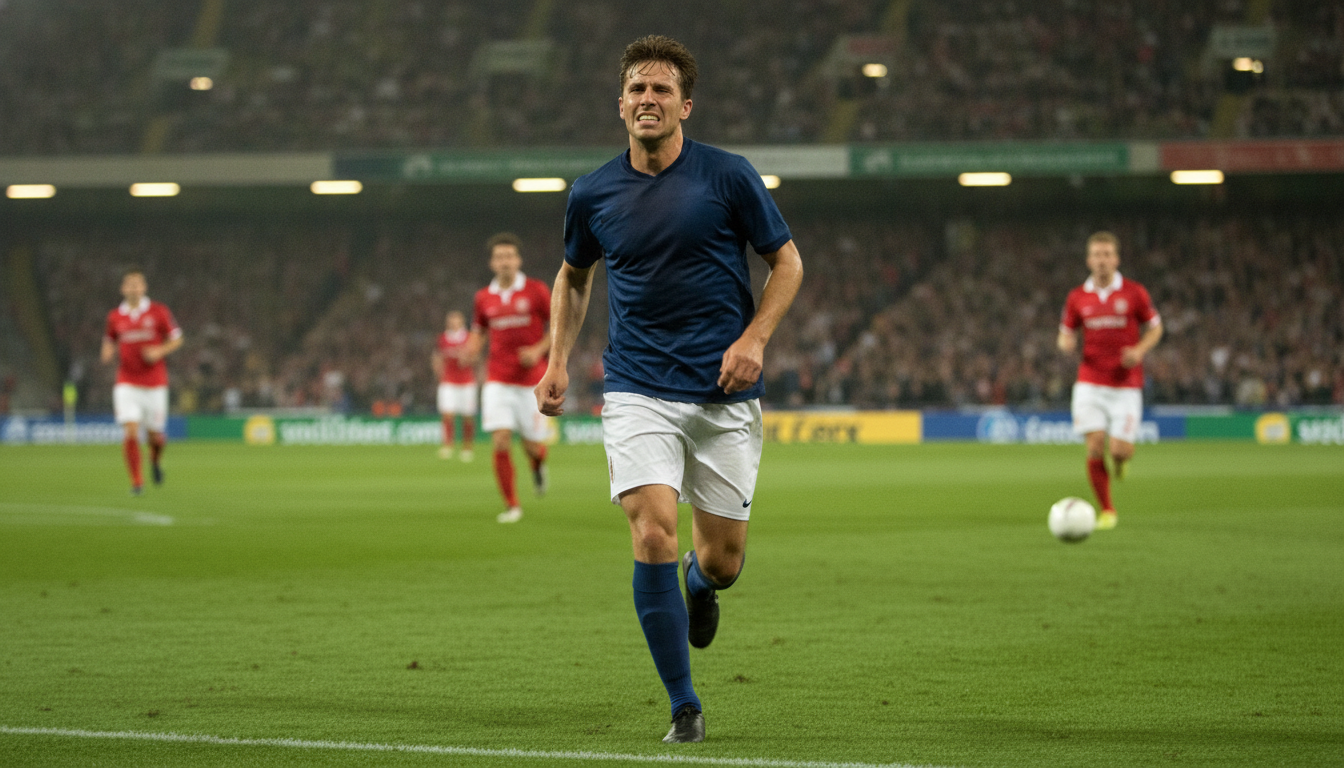 What happens if a footballer needs the toilet during a match?