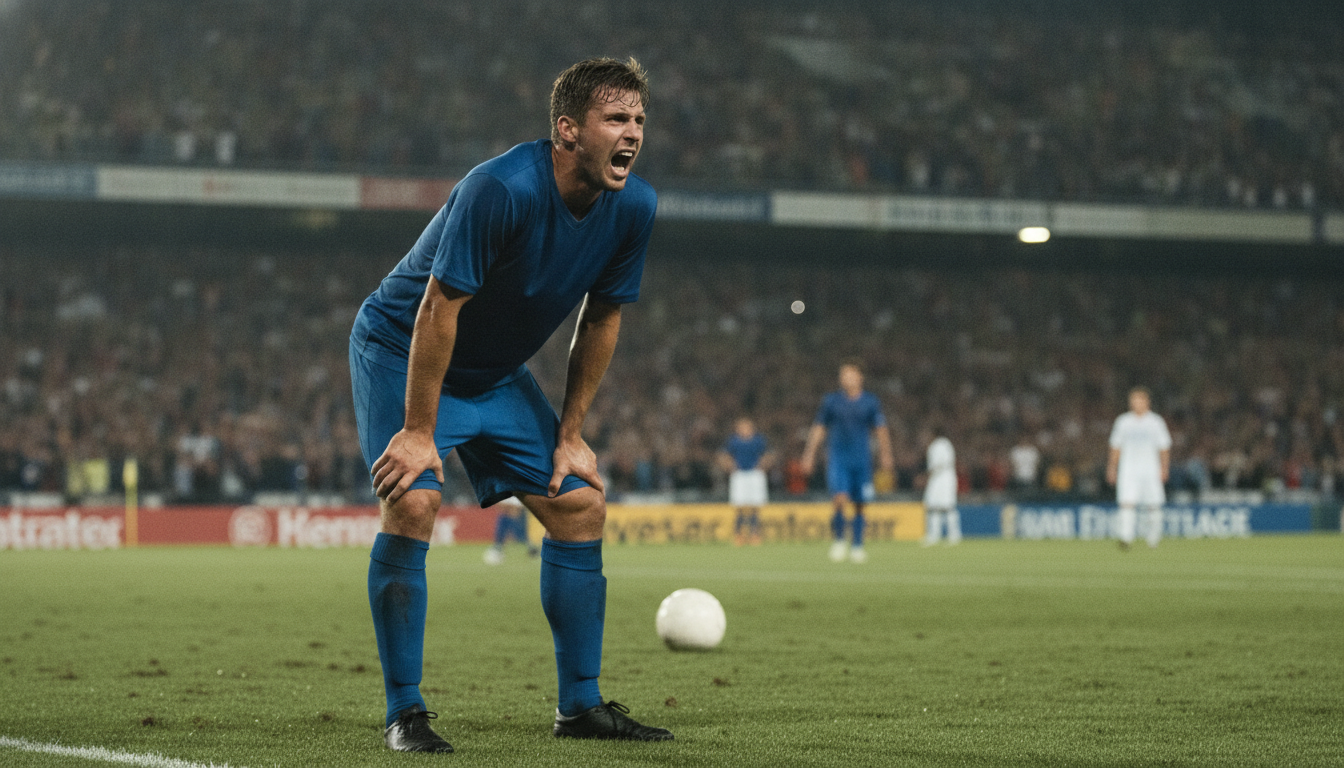 What does it mean when a footballer's legs have gone?