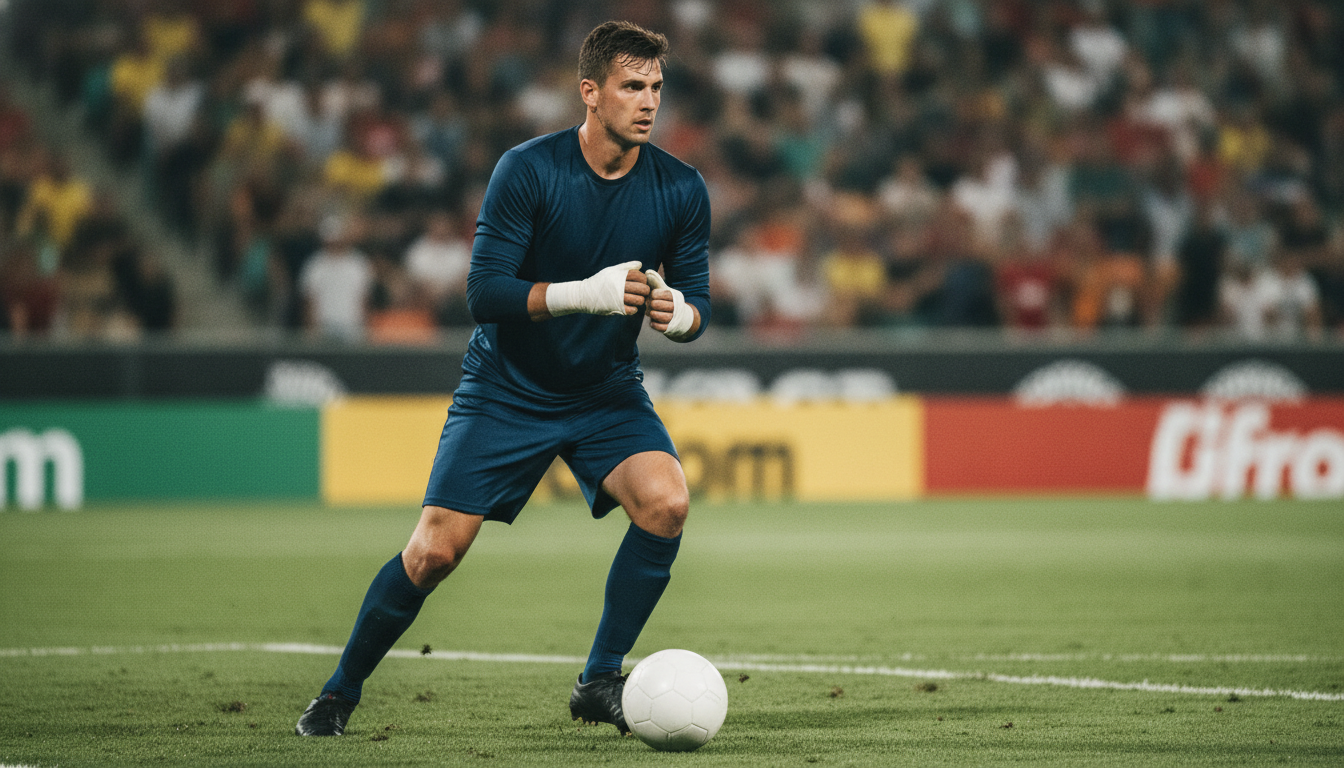Waarom hebben voetballers verband om hun pols?